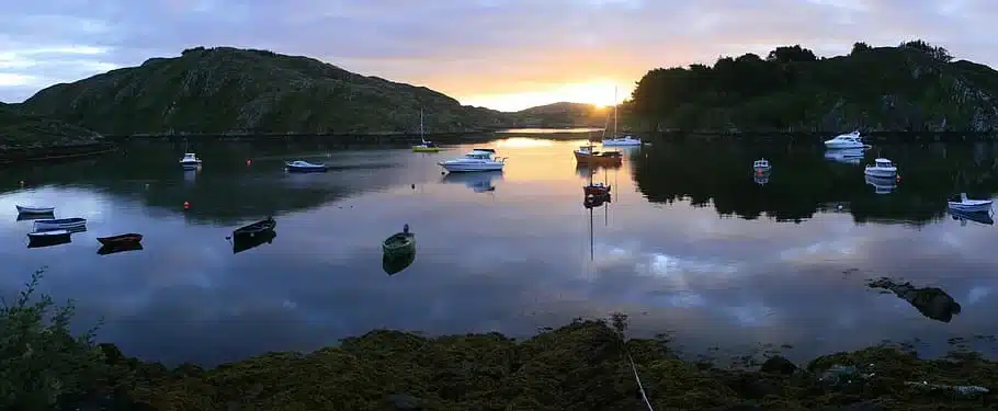 Lough Hyne lake's serene beauty