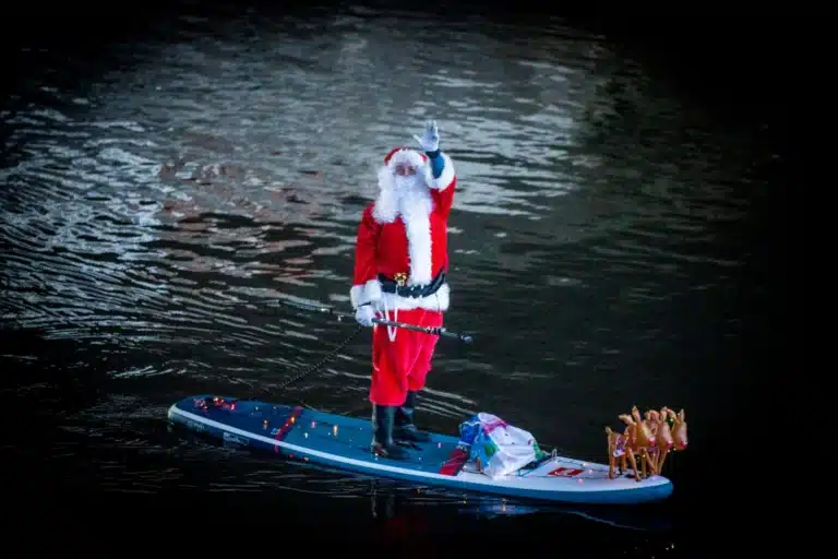 4th Annual Liffey Santa SUP Takes Dublin by Paddleboard