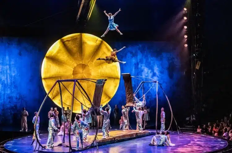 acrobatics at Cirque du Soleil
