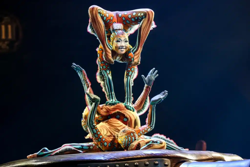 acrobatics at Cirque du Soleil