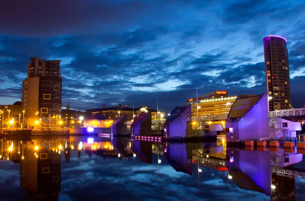 The River Lagan at Night-visiting Belfast
