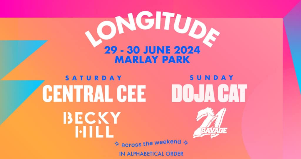 Longitude 2024 Festival Headliners announced