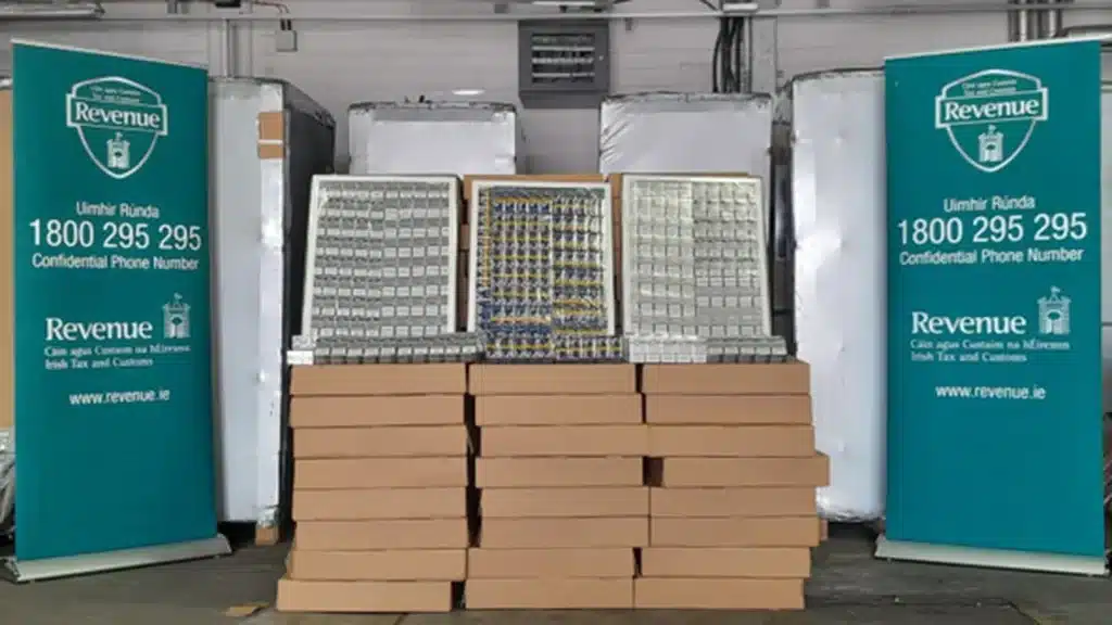 Illegal Cigarette Seizure in Ireland