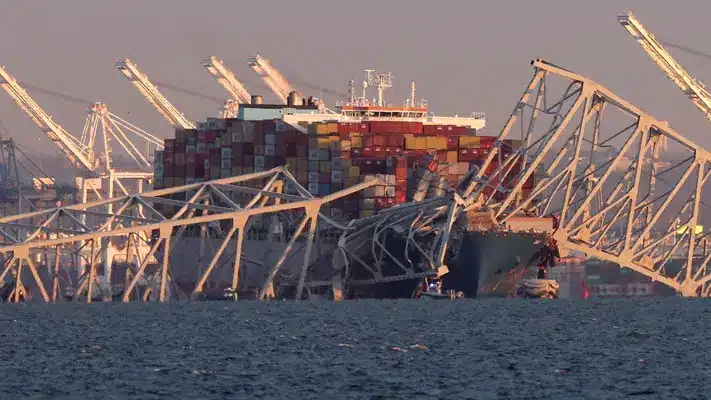 Francis Scott Key Bridge Collapses In Baltimore