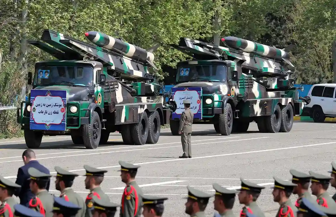 the Iranian military exercise