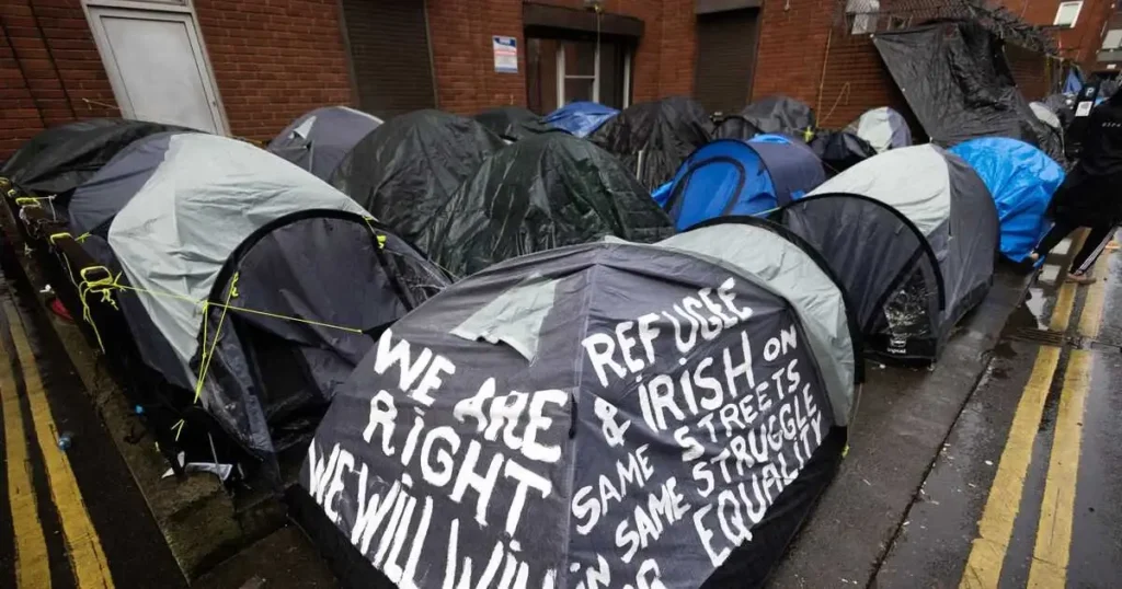 Assylum seekers moved from Mount Street encampment