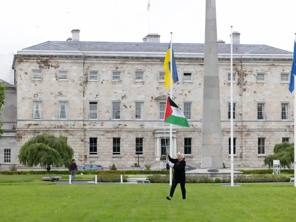 Palestinian Flag at Leinster House