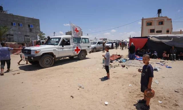 Shelling Near Red Cross Office in Gaza
