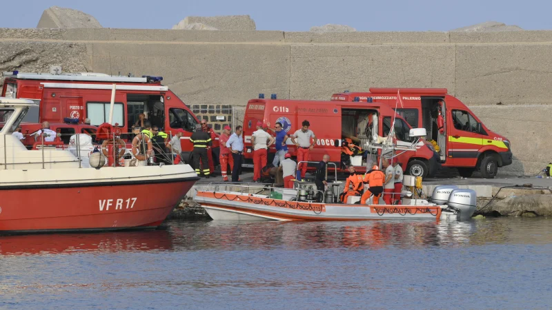 Superyacht Search Continues After Sinking In Italy, Sicily superyacht search