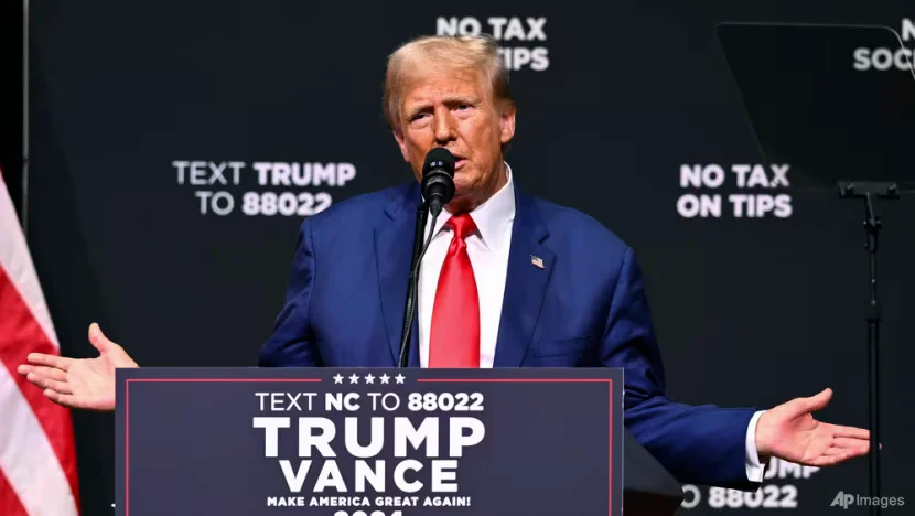 Trump challenges Harris