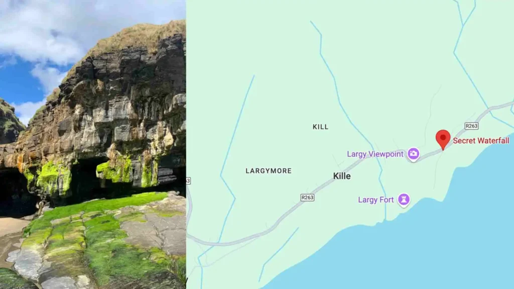 Secret Waterfall Donegal | Hidden Gem You Can Only Visit at Low Tide Map And Coordinates-secret waterfall Donegal