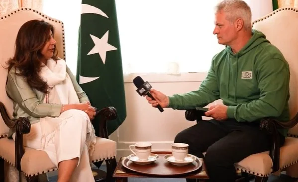 Ambassador Farooqui during the interview with The Irish Insider