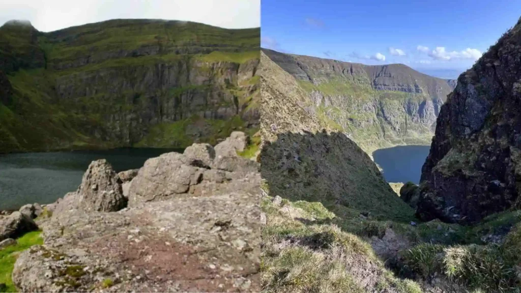 Hiking Coumshingaun Lake: Ireland’s Glacial Gem Trail coumshingaun lake