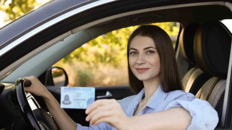driving licence number on card