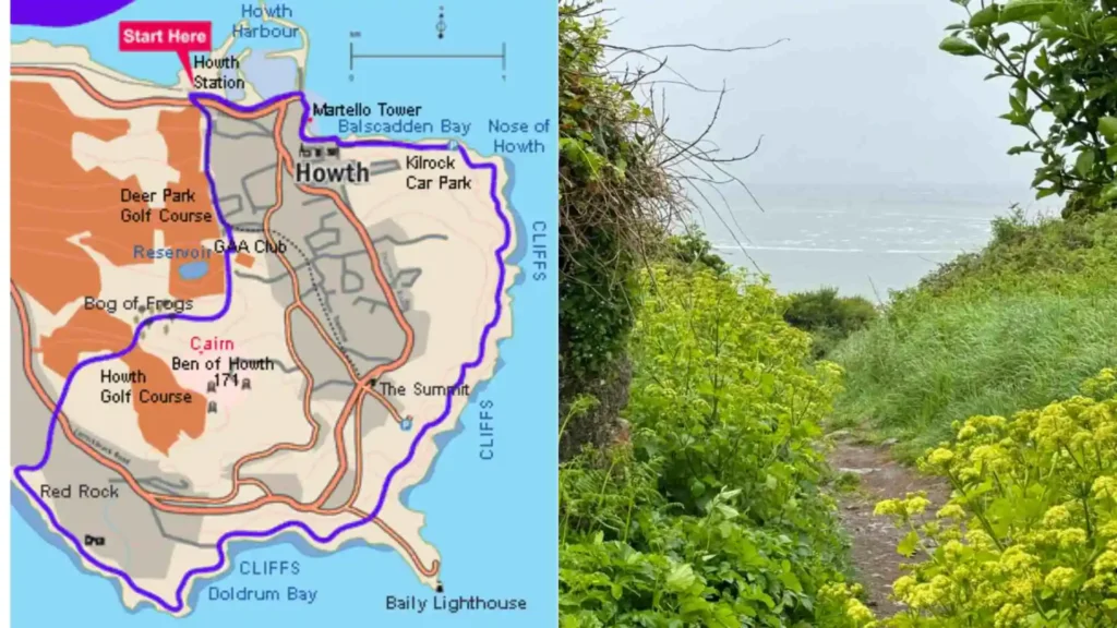 Bog of Frogs Loop: Hike Howth Head Walk and Hiking Guide Howth Village To Nose Of Howth, Balscadden