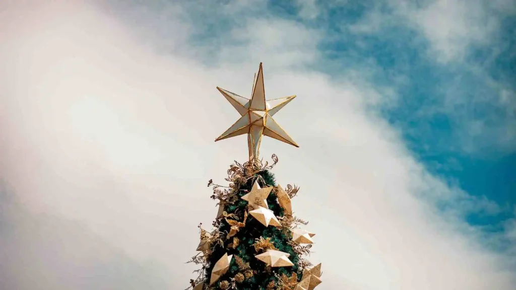 How to Decorate a Christmas Tree (Step-by-Step Guide) Finish with a Tree Topper and Tree Skirt