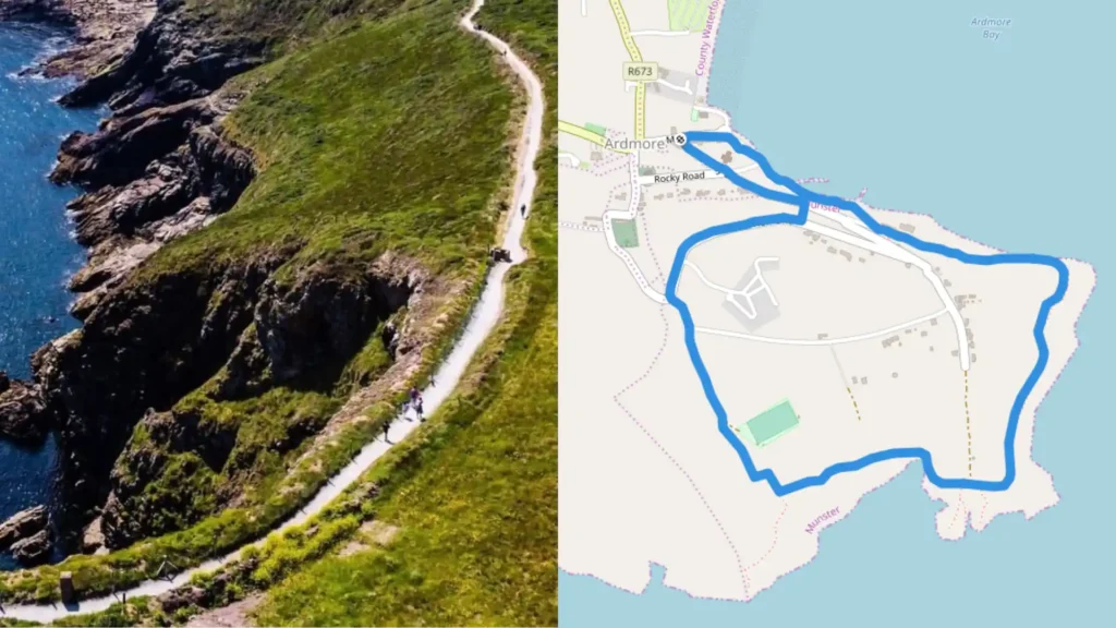 Explore The Beauty of Ardmore Cliff Walk Ardmore Cliff Walk Map