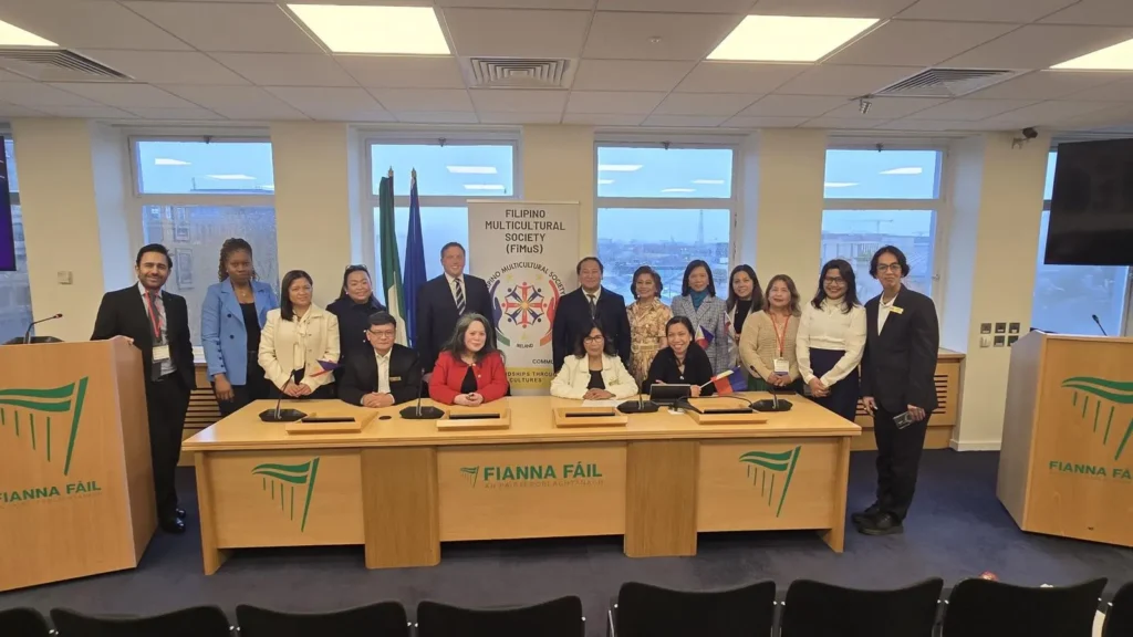 FiMuS Officers inducted at Irish Parliament in a milestone event Filipino Multicultural Society Ceremony
