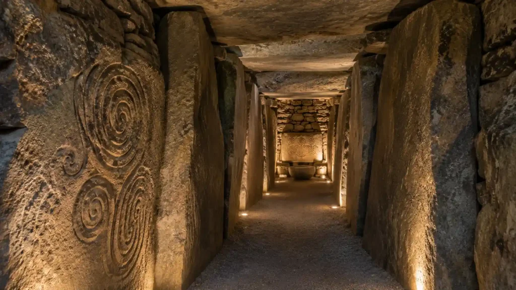 Inside the Newgrange Chamber